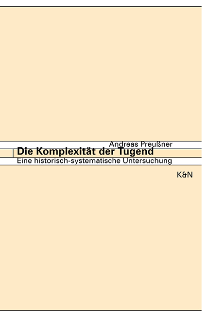 Cover zu Die Komplexität der Tugend (ISBN 9783826011672)