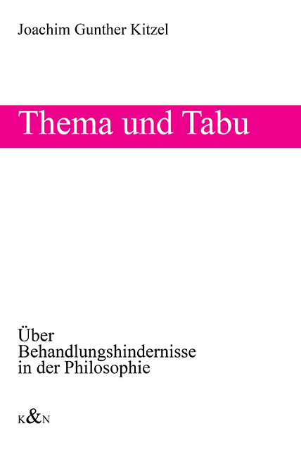 Cover zu Thema und Tabu (ISBN 9783826013867)