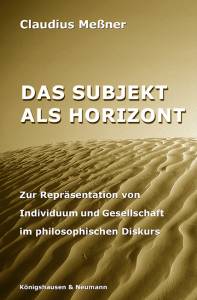 Cover zu Das Subjekt als Horizont (ISBN 9783826014215)