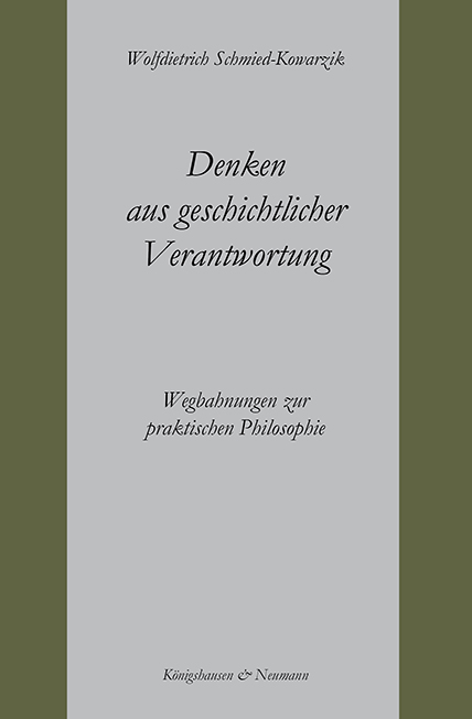 Cover zu Denken aus geschichtlicher Verantwortung (ISBN 9783826015793)