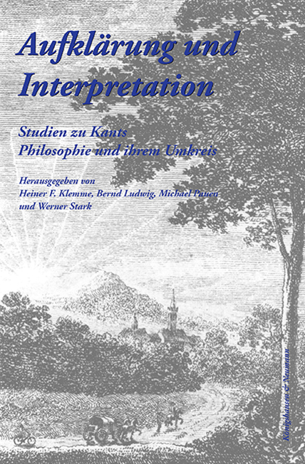 Cover zu Aufklärung und Interpretation (ISBN 9783826016301)