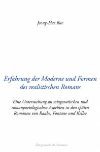 Cover zu Erfahrung der Moderne und Formen des realistischen Romans (ISBN 9783826017063)