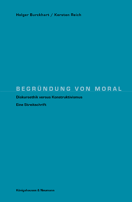Cover zu Begründung von Moral (ISBN 9783826017766)