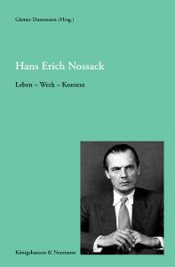 Cover zu Hans Erich Nossack (ISBN 9783826018077)