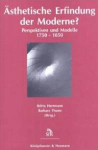 Cover zu Ästhetische Erfindung der Moderne? (ISBN 9783826020612)
