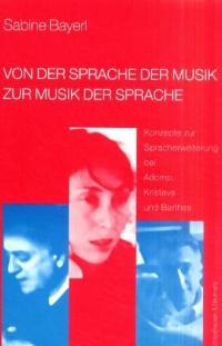 Cover zu Von der Sprache der Musik zur Musik der Sprache (ISBN 9783826021855)