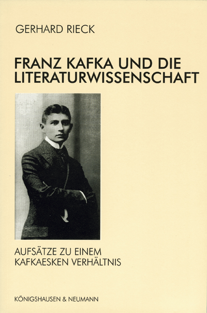 Cover zu Franz Kafka und die Literaturwissenschaft (ISBN 9783826023323)