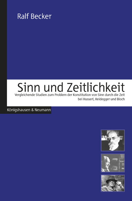 Cover zu Sinn und Zeitlichkeit (ISBN 9783826024122)