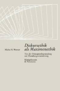 Cover zu Diskursethik als Maximenethik (ISBN 9783826024443)