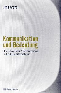 Cover zu Kommunikation und Bedeutung (ISBN 9783826025976)