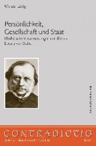 Cover zu Persönlichkeit, Gesellschaft und Staat (ISBN 9783826027383)