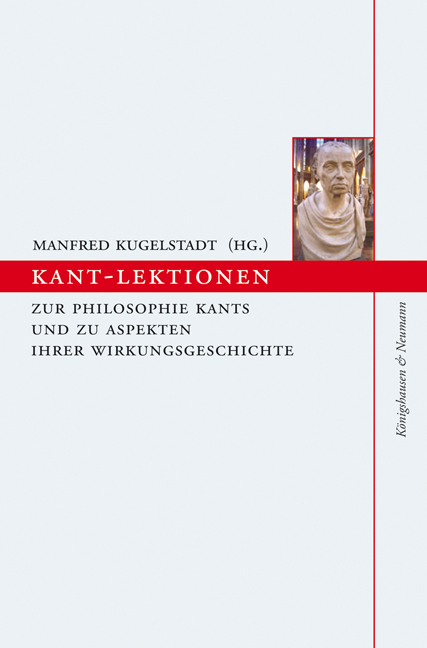 Cover zu Kant-Lektionen (ISBN 9783826032578)