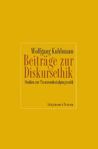 Cover zu Beiträge zur Diskursethik (ISBN 9783826033216)