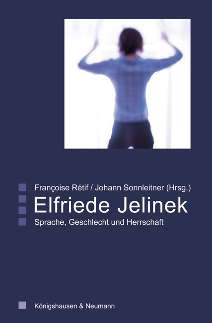 Cover zu Elfriede Jelinek (ISBN 9783826034121)
