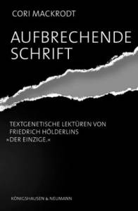 Cover zu Aufbrechende Schrift (ISBN 9783826036781)
