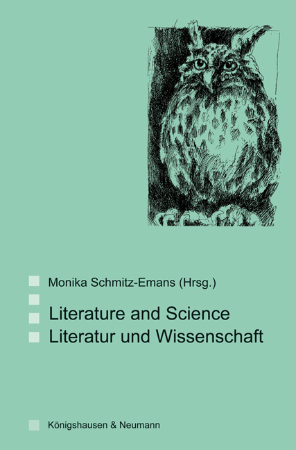 Cover zu Literature and Science Literatur und Wissenschaft (ISBN 9783826037191)