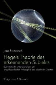 Cover zu Hegels Theorie des erkennenden Subjekts (ISBN 9783826037481)