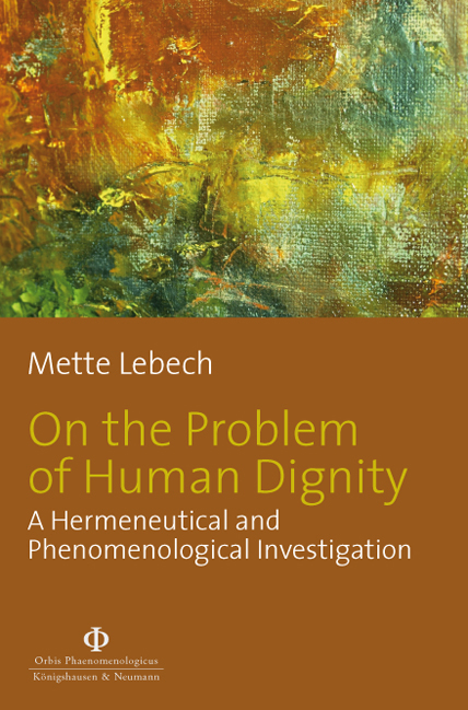 Cover zu On the Problem of Human Dignity (ISBN 9783826038150)