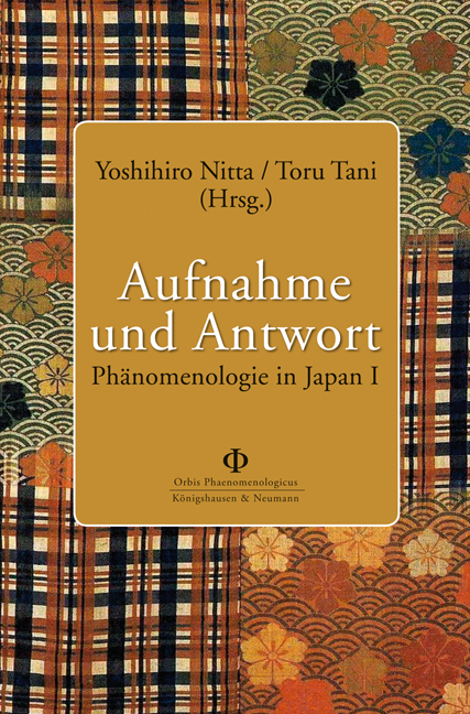 Cover zu Aufnahme und Antwort (ISBN 9783826038952)