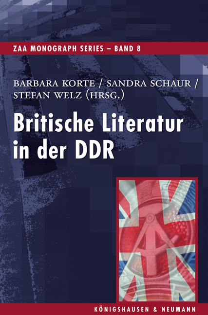 Cover zu Britische Literatur in der DDR (ISBN 9783826039201)