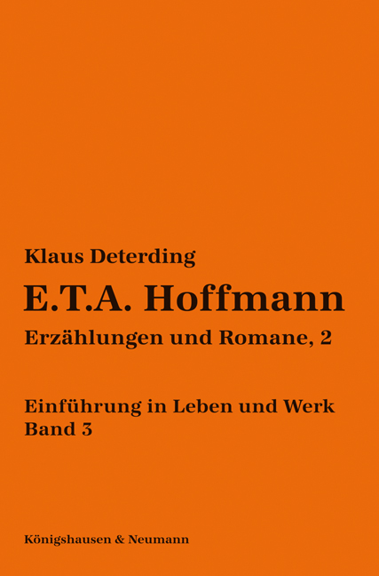Cover zu E.T.A. Hoffmann (ISBN 9783826039393)