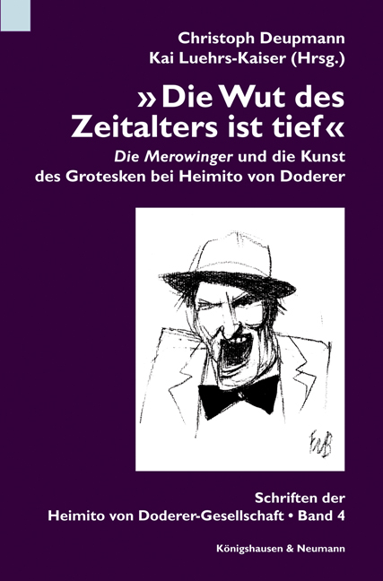 Cover zu »Die Wut des Zeitalters ist tief« (ISBN 9783826039683)