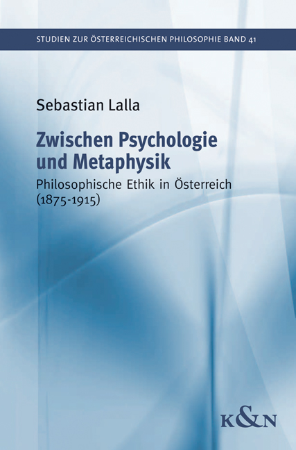 Cover zu Zwischen Psychologie und Metaphysik (ISBN 9783826040306)