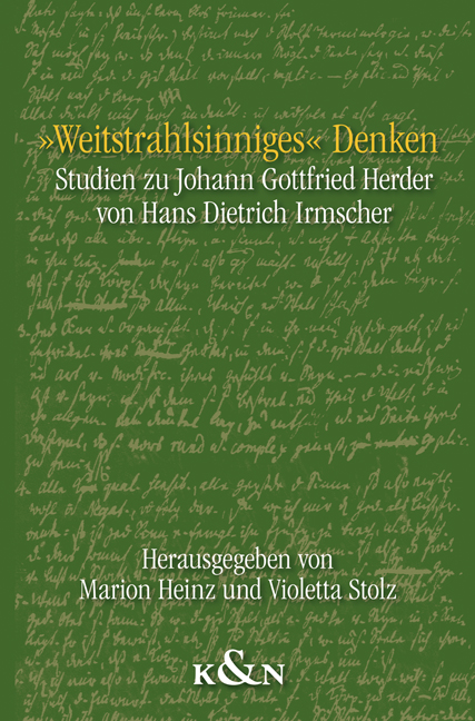 Cover zu "Weitstrahlsinniges" Denken (ISBN 9783826040757)