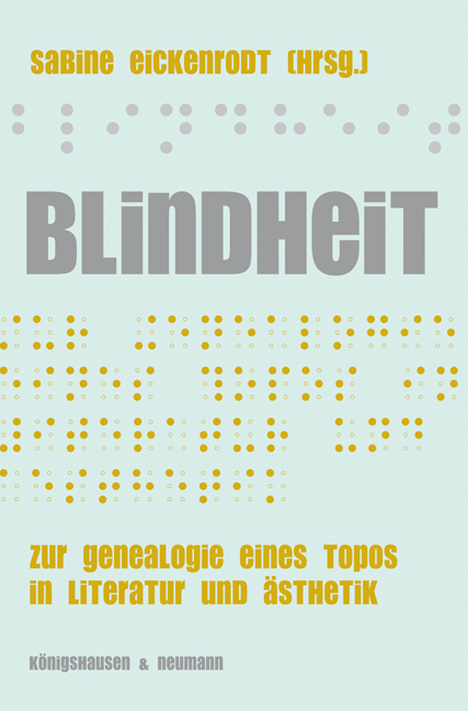 Cover zu Blindheit (ISBN 9783826041389)