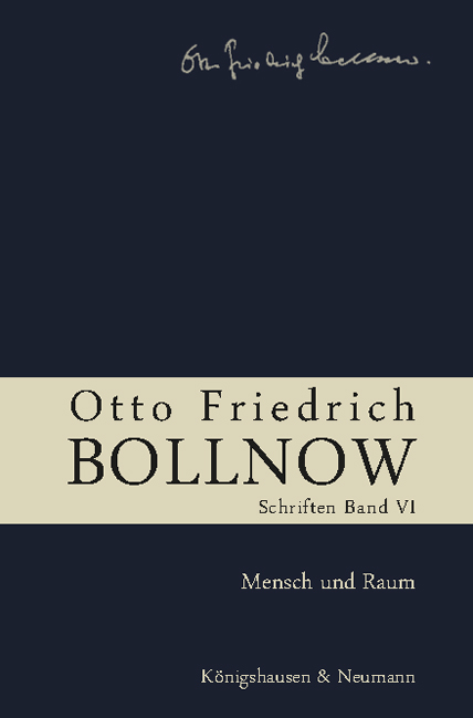 Cover zu Otto Friedrich Bollnow: Schriften (ISBN 9783826041884)