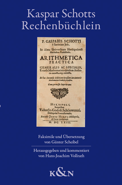 Cover zu Kaspar Schotts Rechenbüchlein (ISBN 9783826042041)