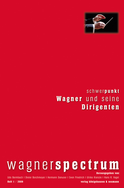 Cover zu Wagner und seine Dirigenten (ISBN 9783826042058)
