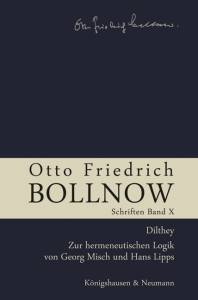 Cover zu Otto Friedrich Bollnow: Schriften (ISBN 9783826042676)