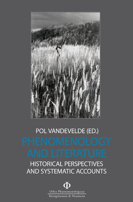 Cover zu Phenomenology and Literature (ISBN 9783826042843)