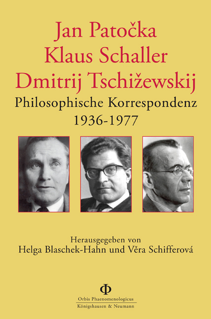 Cover zu Jan Patocka – Klaus Schaller – Dimitrij Tschižewskij (ISBN 9783826043178)