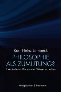Cover zu Philosophie als Zumutung? (ISBN 9783826043338)