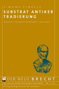 Cover zu Substrat antiker Tradierung (ISBN 9783826043925)