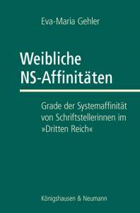 Cover zu Weibliche NS-Affi nitäten (ISBN 9783826044052)