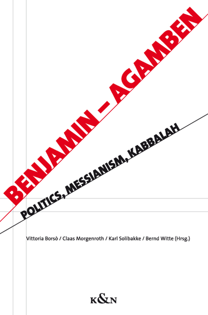 Cover zu Benjamin – Agamben (ISBN 9783826044366)