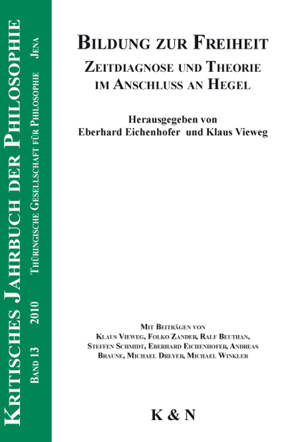 Cover zu Bildung zur Freiheit (ISBN 9783826044410)