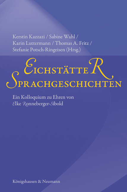 Cover zu Eichstätter Sprachgeschichten (ISBN 9783826044489)