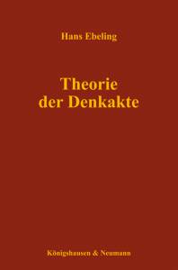Cover zu Theorie der Denkakte (ISBN 9783826044700)