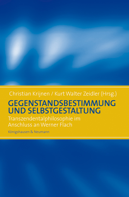 Cover zu Gegenstandsbestimmung und Selbstgestaltung (ISBN 9783826045295)