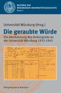 Cover zu Die geraubte Würde (ISBN 9783826045691)