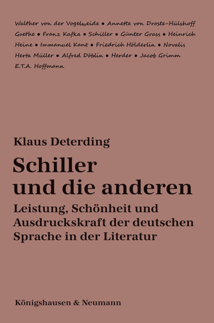 Cover zu Schiller und die anderen (ISBN 9783826045998)