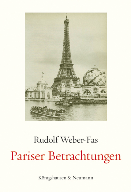 Cover zu Pariser Betrachtungen (ISBN 9783826046551)