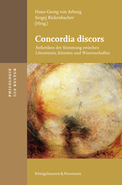 Cover zu Concordia discors (ISBN 9783826046735)