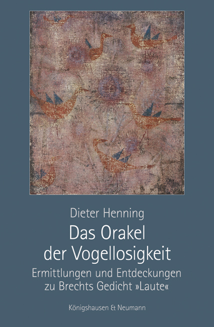 Cover zu Das Orakel der Vogellosigkeit (ISBN 9783826047329)