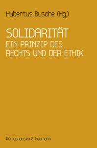 Cover zu Solidarität (ISBN 9783826047404)