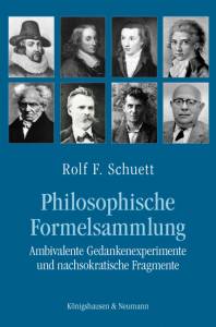 Cover zu Philosophische Formelsammlung (ISBN 9783826049231)